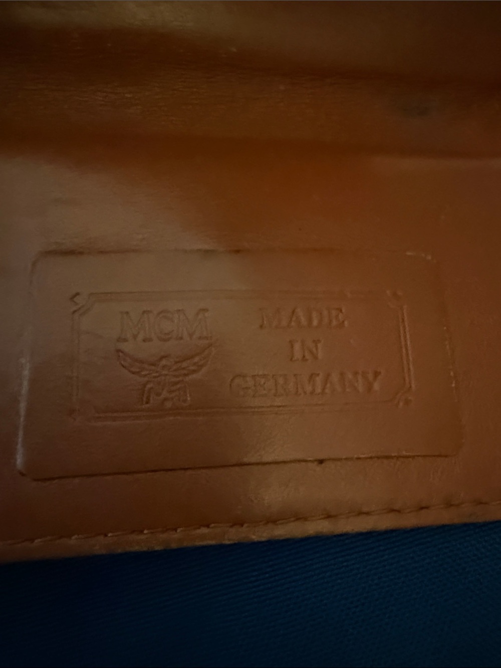 MCM Cognac Brown Monogram Leather Key Holder - Picture 2 of 13